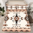 thumbnail image 2 of Erosebridal Hippie Aztec Bed Sheets Set Full Size, Mandala Boho Bed Sheets Full, Tribal Geometry Decor 4 Pieces, 2 of 7