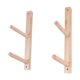 thumbnail image 1 of 2 piezas de estante de almacenamiento de esterillas de yoga de madera, equipo de entrenamiento, soporte para esterillas de yoga 2 niveles, 1 of 9