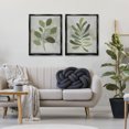 thumbnail image 2 of Stupell Industries Green Leaf Branches on Grey Floral Painting Black Floater Framed Canvas Art Print Wall Art, 31 x 25, Set of 2, 2 of 9