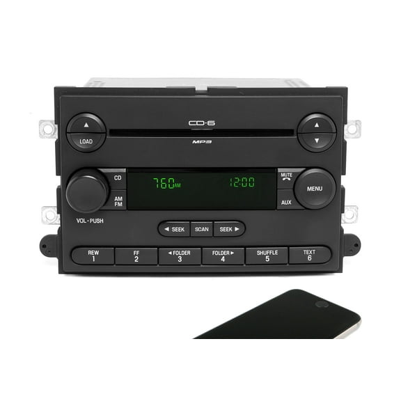 Restored 2005 Ford Five Hundred AM FM CD Player Radio Bluetooth Upgrade 5G1T-18C815-CH (Refurbished)