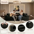 thumbnail image 6 of 71" Modern Corduroy Small Loveseat, Cloud Memory Foam Compressed Couch in a Box, Boneless Space-Saving Sofa for Living Room Bedroom Apartment, No Assembly, 6 of 8