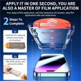 thumbnail image 2 of 1-2PCS Oleophobic Coating Dust Free Easy Installation Screen Protector For IPhone 16 13 11 12 14 15 Pro Max XS XR 14 Plus Glass, 2 of 6