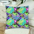 thumbnail image 3 of MKHERT Colorful Exotic Leaves Pillowcase Pillow Protector Cushion Cover 18x18 inch,Set of 2, 3 of 3