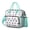 Greenish-blue-22, variant on Boho Insulated Tote Bag - Leakproof Cooler Bag with Multi-Pocket for Office, Picnic & Travel, Waterproof Thermal Lunch Tote in Ethnic Floral Vintage Style for Men & Women