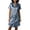 Light Blue, variant on Nightgowns for Women Zaewscy Women's Casual Home Wear Cardigan Short-sleeved Nightgown Purple M