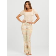 Jessica Simpson Women's and Women's Plus Waverly Cotton Smocked Blouse, Sizes XS-4X