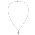 thumbnail image 4 of Hamsa Hand with Mystic Om or Aum .925 Sterling Silver Pendant Necklace, 4 of 6