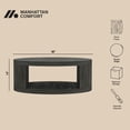 thumbnail image 4 of Alure Table Basse Ronde Contemporaine de 36 Pouces en Charbon, 4 of 8
