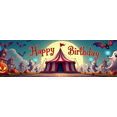 thumbnail image 3 of Halloween Themed Happy Birthday Banner with Pumpkins Bats and Haunted House Background Party Decoration Photography Prop Backdrop for Birthday Parties Halloween Events and Themed Celebrations, 3 of 7