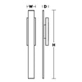 thumbnail image 2 of TRUW0548LAJUDBK AFX Tru - 34W 1 LED Outdoor Wall Sconce-48 Inches Tall and 5 Inches Wide, 2 of 4