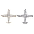 thumbnail image 1 of 2 piezas de broches de metal jinwen broches de botones de solapa 4.5x4.3 cm, 1 of 8