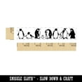 thumbnail image 2 of Group of Emperor Penguins Just Chilling Rectangle Rubber Stamp Stamping Scrapbooking Crafting - Small 2.50in, 2 of 7