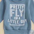 thumbnail image 5 of NOLDARES Toddler Boys Outfit Set 2Pcs Long Sleeve Graphic Crewneck Cotton T-Shirt Jogger Pants Soft Warm Fall Winter Clothes Size:12-18 M,Sky Blue, 5 of 7
