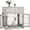 Gray, variant on EastVita Spacious Wooden Dog Kennel With Cushions And Two Drawers Designed For Medium To Large Dogs Gray(Medium size)