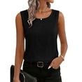 thumbnail image 6 of GZWYHT Linen Tank Tops For Women，Tube Top Plus Size Tops for Women Yoga Tank Tops for Women T-shirts for Women Workout Tops for Women Knit Tops for Women Black M, 6 of 8