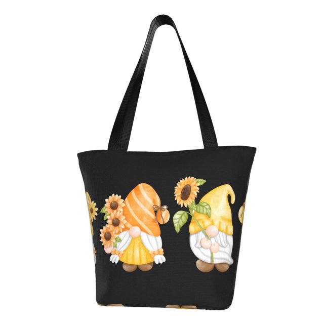 Balery Sunflower Gnomes 5 Bolsa de Hombro con Diseño, Bolsa Grande y Duradera, Bolsa Versátil para Compras
