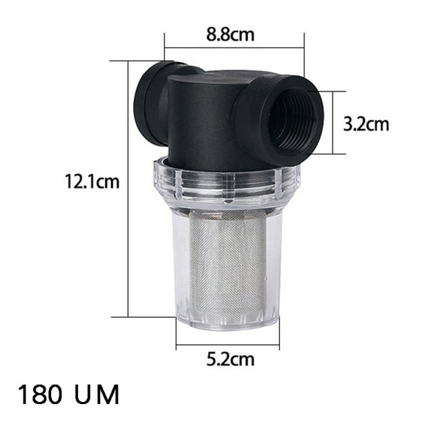 Pipeline Filter Garden Pond Inline Water Pump Mesh Strainer Accessory Universal
