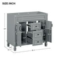 thumbnail image 7 of Euroco 36'' Bathroom Vanity without Top Sink, Cabinet only, Modern Bathroom Storage Cabinet with 2 Soft Closing Doors and 2 Drawers, 7 of 7
