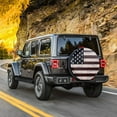 ZSTHI American Flag Spare Tire Cover Fit for Jeep Wrangler Rv SUV Truck Travel Trailer
