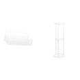 thumbnail image 1 of Mesa Auxiliar De Acrílico Para Espacios Pequeños Y Fácil Montaje. Mesita De Noche Transparente Para Oficina, Decoración De Balcón Y Cómoda Ubicación De Bebidas., 1 of 8