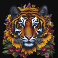 thumbnail image 3 of CafePress - Sunflower Tiger T Shirt - Dark T-Shirt Kids XS-XL, 3 of 4