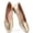 Gold, variant on Womens Metallic Crackle Square Toe Flat Shoes Slip On Shiny Leather Ballet Flats Low Heel Casual Dress Shoes for Wedding Daily Party