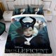 thumbnail image 4 of Bruja Cruella Conjunto de sábanas temático, trío de piezas, cómodo y amigable con la piel, diseño único, regalo de decoración para el hogar para familiares, amigos y fans,173cm *218cm, 4 of 6