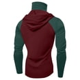 thumbnail image 4 of Men's UPF 50+ Hooded Sun Shirt, Lightweight Long Sleeve Fishing Shirt with Hood, Quick-Dry Rash Guard Sun Protective Shirt for Hiking, Beach, and Outdoor Activities Wine M, 4 of 4