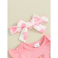 thumbnail image 5 of Jxzom Easter Outfit Baby Girl Short Sleeve 0 3 6 12 18 Months Bunny Carrot Romper Rabbit PP Shorts 3Pcs Summer Clothes Set, 5 of 8
