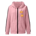 thumbnail image 3 of Chandails à Capuchon pour Femmes Mode Décontractée Chandails en Molleton à Capuche en Polaire Imprimé Floral Tenues d'Hiver pour Filles en Liquidation, 3 of 3