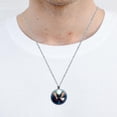 thumbnail image 5 of Butterfly Elegant Glass Circular Pendant Necklace - Stunning Jewelry for Women, 5 of 5