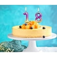 thumbnail image 5 of 2.76" Large Birthday Candles 1st One Year Cake Baby Roman Cool Number Candle No 1 9 18 21 30 40 50 60 70 Cake Topper Numeral Candle Party Wedding Anniversary Decorations(INS 5), 5 of 5