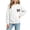 White 01, variant on Fall Hoodless Sweatshirts for Girl Loose Leopard Bow Printed Long Sleeve Crew Neck Solid Color Fashion Casual Pullover Tops White 01 11-12 Years