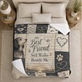 thumbnail image 5 of Dog Portrait Colorful Pet Artwork Playful Graphic Style Dog Lovers Colorful Pet Portrait Warm Flannel Blanket, Pet Adoption Gift for Living Room and Bedroom Home Decor, 5 of 9