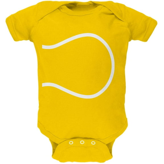 Halloween Tennis Ball Costume Soft Baby One Piece Yellow 9-12 M