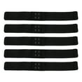 thumbnail image 1 of 5 piezas hebilla de extensión de sujetador bandas elásticas ajustables 3,2 cm banda de extensión de sujetador suelto con hebilla accesorios de ropa interior para mujer dama chica negro, 1 of 4