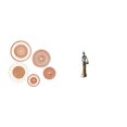 thumbnail image 1 of Conjunto de decoración de pared, artesanía tejida en ratán, figura de mujer africana, estatua tribal, adorno decorativo hecho a mano, material de resi, 1 of 8