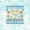 thumbnail image 4 of Inktastic Happy Hanukkah Sweater Style Design with Menorah and Dreidel Boys or Girls Baby Bodysuit, 4 of 5