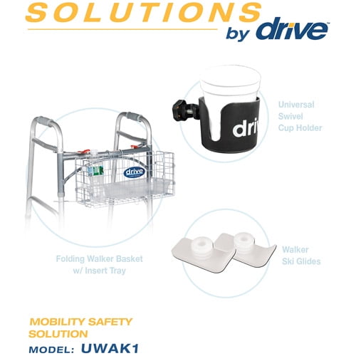 Drive Medical Universal Cup Holder, Black