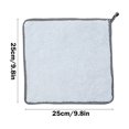 thumbnail image 3 of Household Kitchen Dishwashing Cloth, Thick Super Absorbent Hand Towel, No Lint No Oil Rag, for Washing Dishes, Countertops, and General Cleaning, Blue, by FAJHHA, 3 of 8