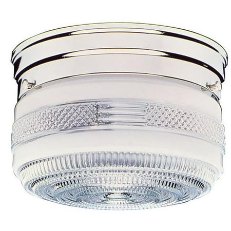 1911 Light Mount - 2-Light Ceiling Mount, Polished Chrome Finish