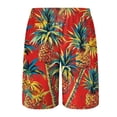 thumbnail image 5 of Gibobby Men's Beach Shorts Swim Shorts 2 in 1 Men's Swim Trunks 9" with Zipper Pockets Bathing Suit Built-in Board Shorts Swimwear Long Shorts(XXL,Red), 5 of 5