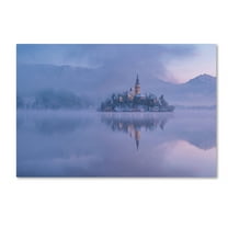 Trademark Fine Art 'Lake Bled' Canvas Art by Ales Krivec