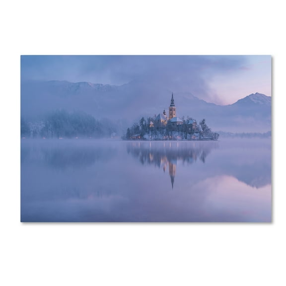 Trademark Fine Art 'Lake Bled' Canvas Art by Ales Krivec