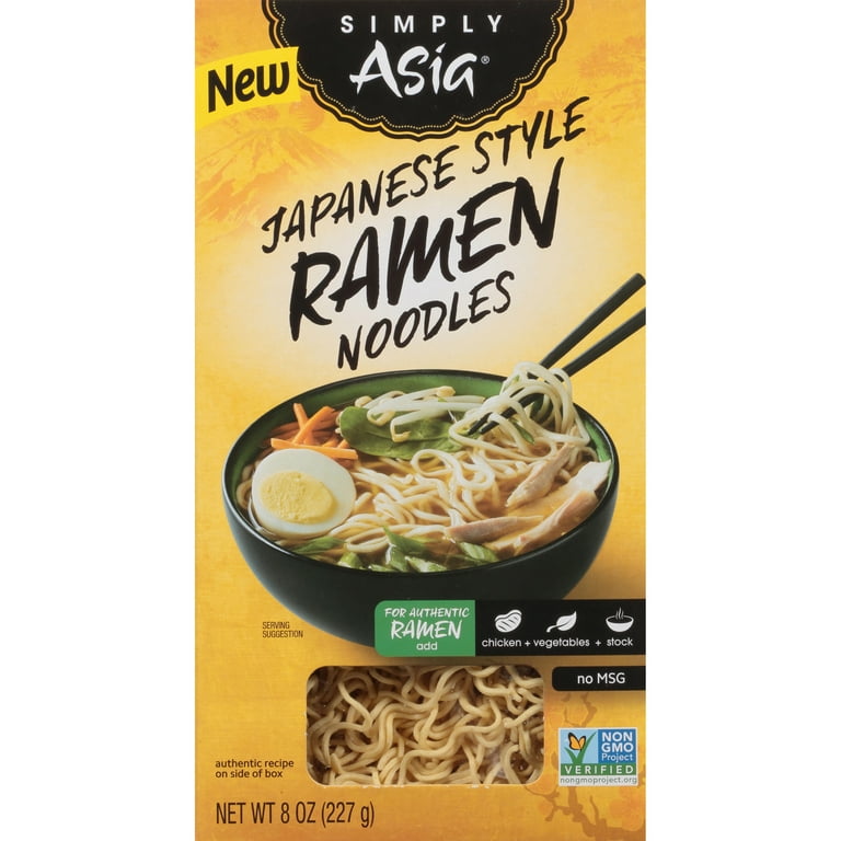 6 pack) Simply Asia Non-GMO Japanese Style Ramen Noodles, 8.0 oz
