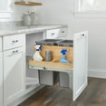 thumbnail image 4 of Rev-A-Shelf Double Pullout Top Mount Trash Can w/Soft Close, 50 Qt, 4WCTM-2450BBSCDM-2, 4 of 13