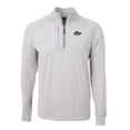 thumbnail image 2 of Men's Cutter & Buck  Heather Gray Rocket City Trash Pandas Adapt Eco Knit Heather Big & Tall Quarter-Zip Pullover Top, 2 of 3