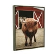thumbnail image 3 of Stupell Industries Trotting Highland Cattle Bold Red Barn Photograph Luster Gray Floating Framed Canvas Print Wall Art, Design by Dakota Diener, 3 of 6