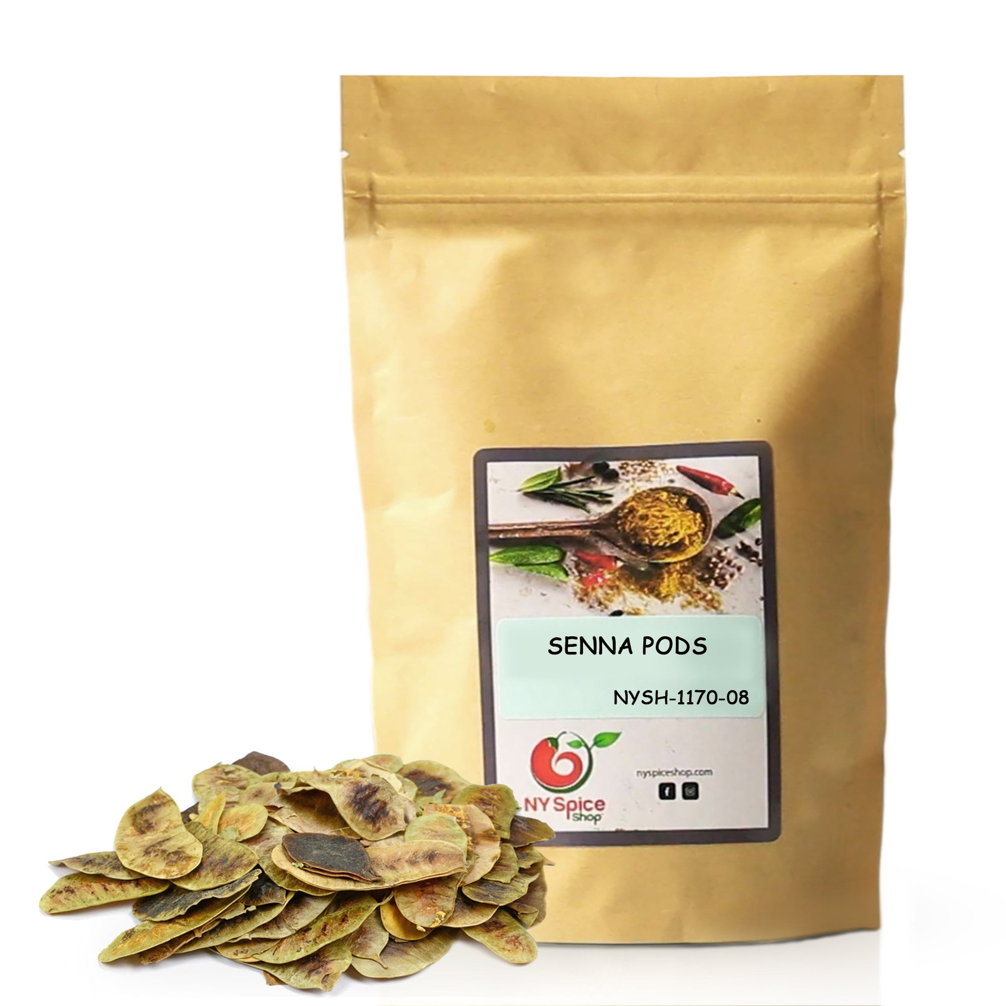 NY SPICE SHOP Senna Pods 3 Pound Natural Dried Herb Seena Pods