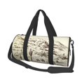 thumbnail image 1 of Fotbe Wild West Desert With Cowboys Bolsa Deportiva de Lona Plegable con Estampado, Bolsa de Gimnasio con Bolsillo Seco/Húmedo, Bolsa de Viaje Ultraligera de Gran Capacidad, 1 of 6
